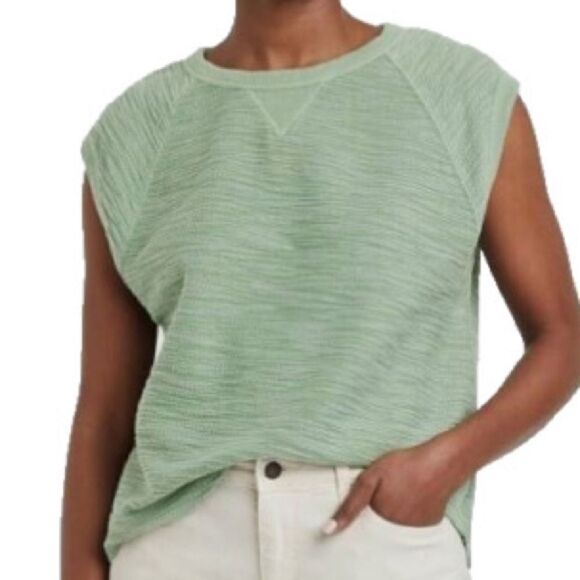 Universal Thread 2X 3X 4X sleeveless sweatshirt sage green navy blue - Picture 1 of 7